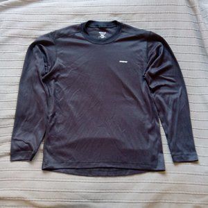 Patagonia Black Long Sleeve Shirt Men's S Capilene
